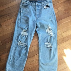 wild fable dad straight leg ripped jeans